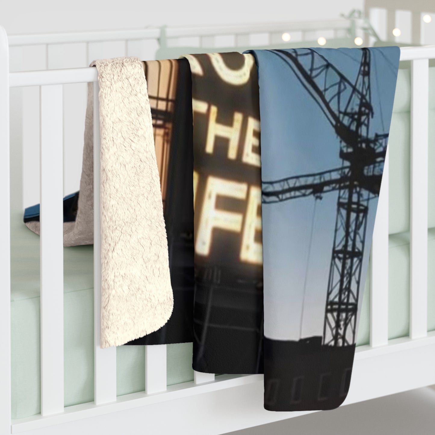 Inspirational, Soft, with a Christian Design Sherpa Fleece Blanket