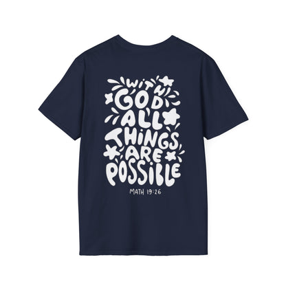 " With God all things are possible "- Women's T-Shirt