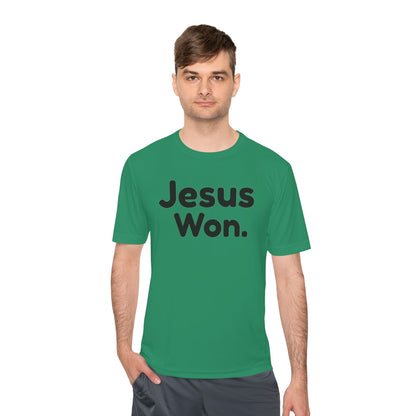 " Jesus Won." Christian Men's Sports Undershirt
