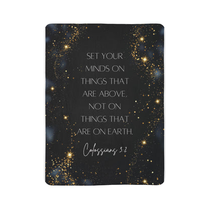 Colossians 3:2- Fleece Blanket