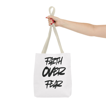 "Faith over fear" Tote bag