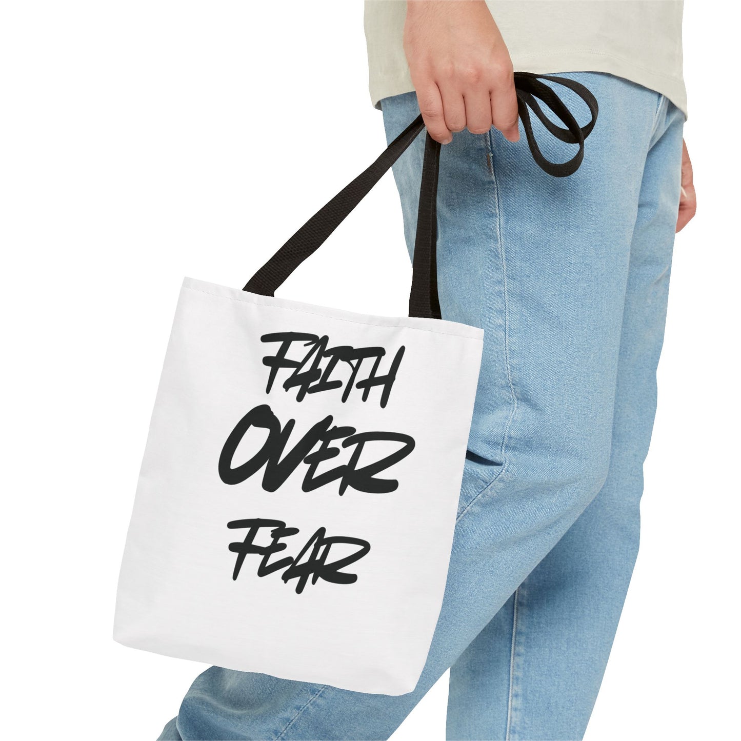 "Faith over fear" Tote bag
