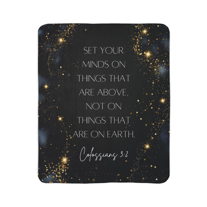 Colossians 3:2- Fleece Blanket