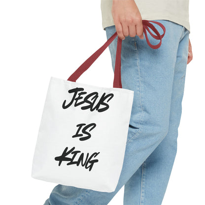 Everyday "Jesus is King" Tote Bag