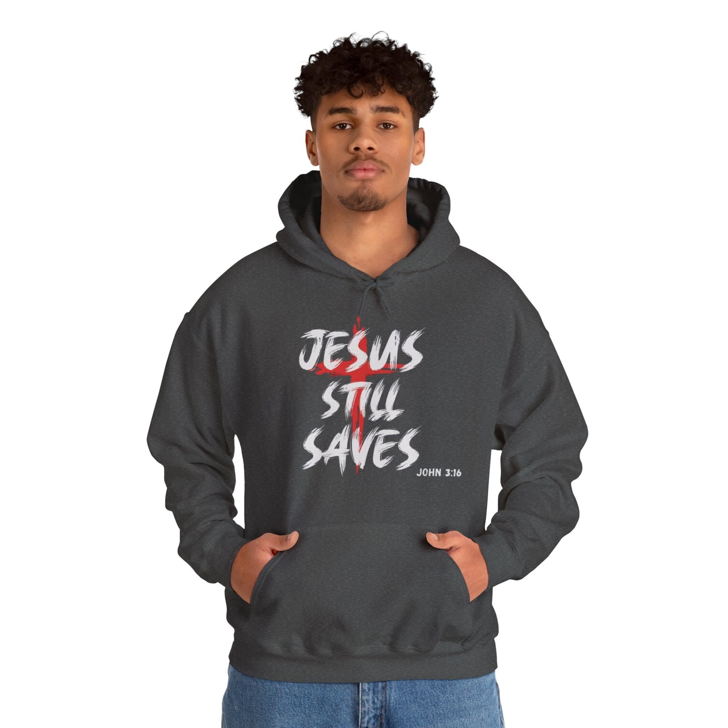 " Jesus Still Saves " Men's Hoodie