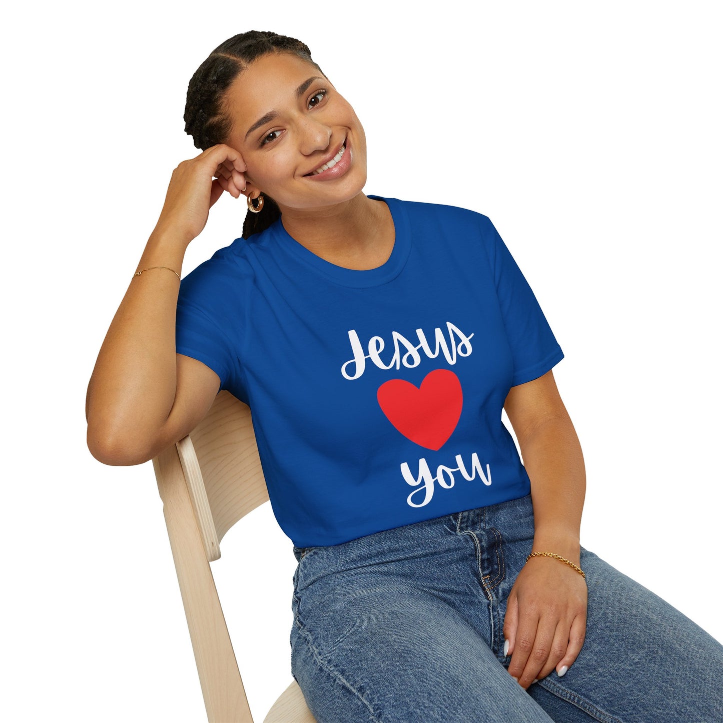 " Jesus Loves You "- Girl's T- Shirt