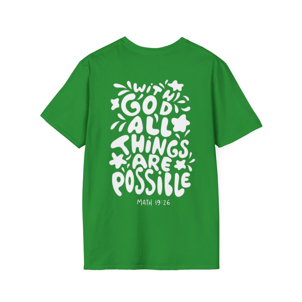 " With God all things are possible " Women's T-Shirt