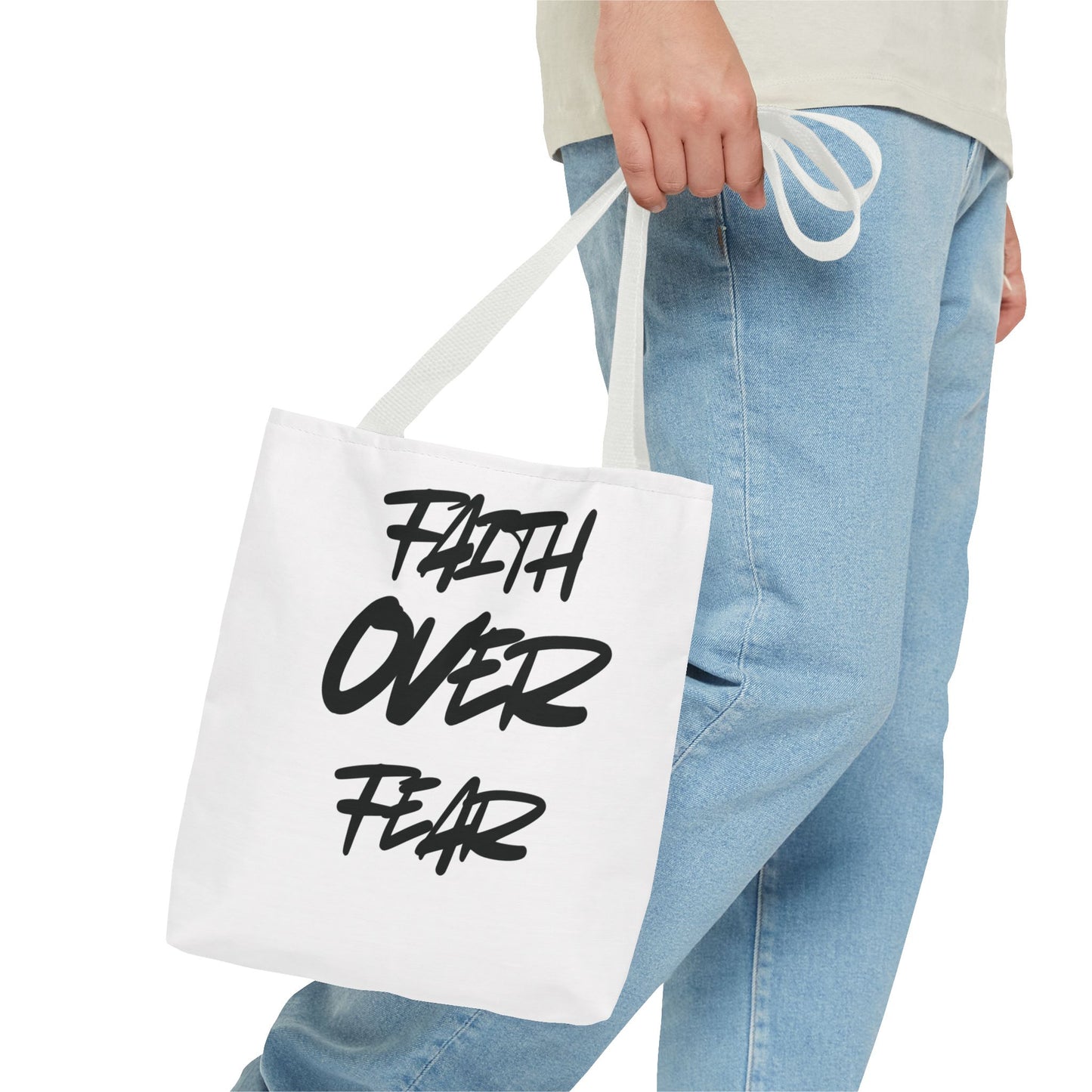 "Faith over fear" Tote bag