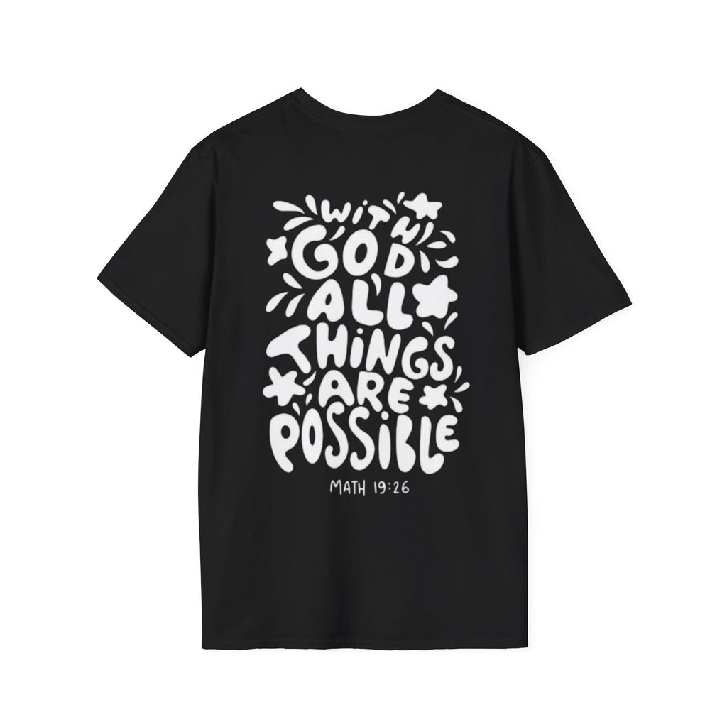 " With God all things are possible " Women's T-Shirt
