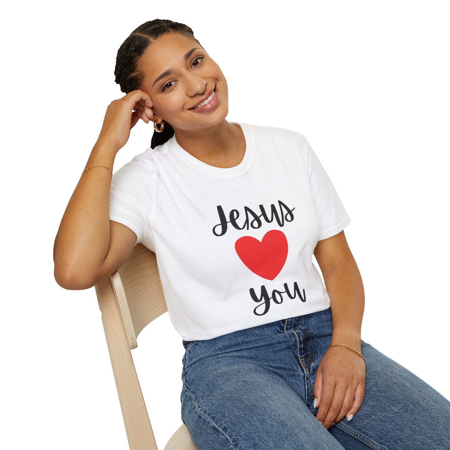 " Jesus Loves You "- Girl's T- Shirt