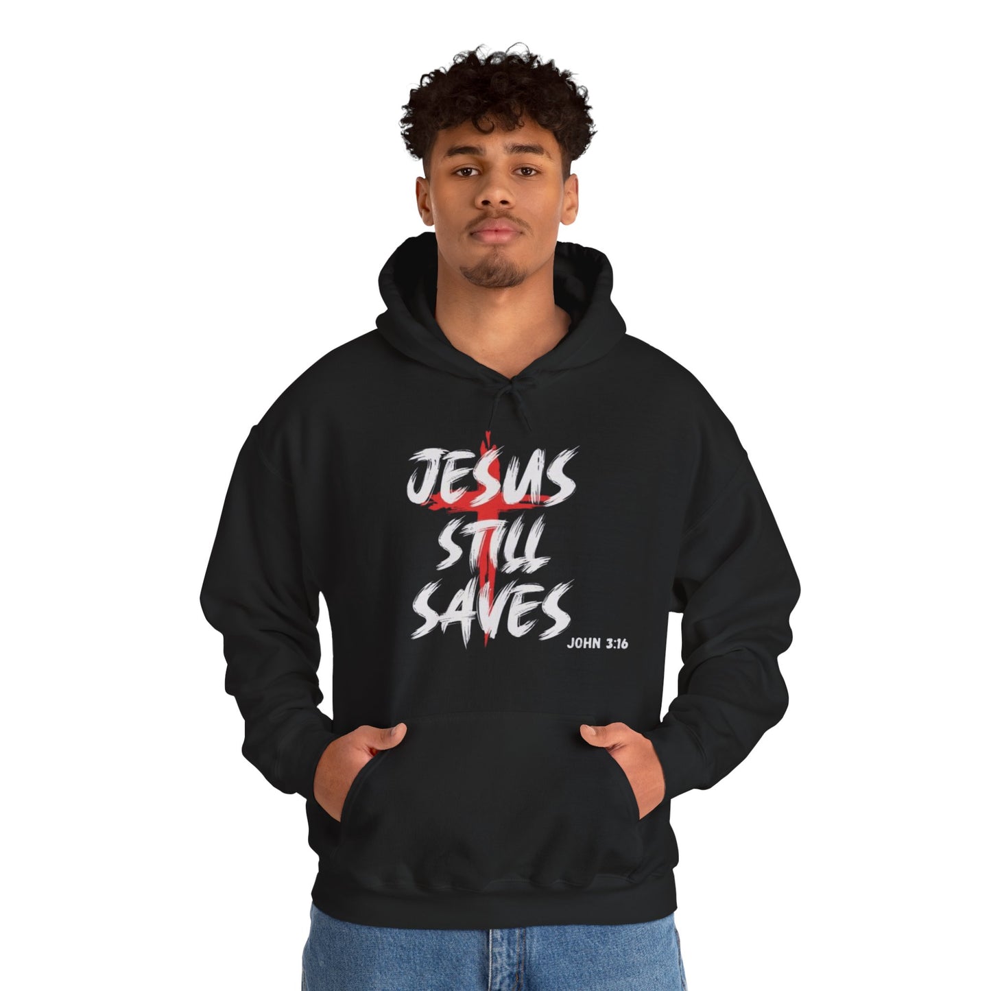 " Jesus Still Saves " Men's Hoodie
