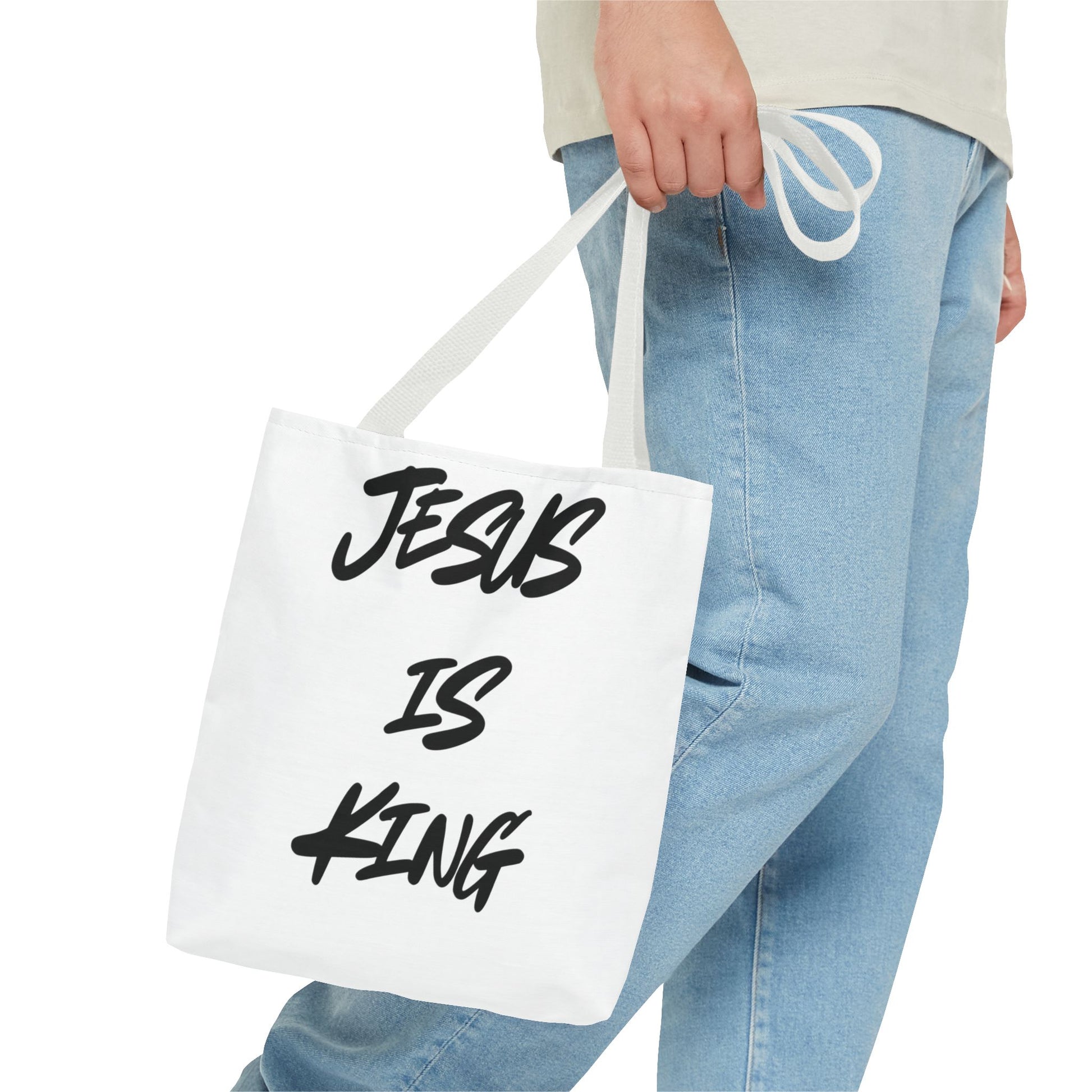 Everyday "Jesus is King" Tote Bag