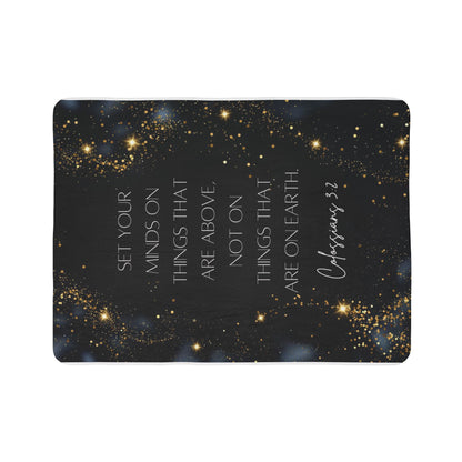 Colossians 3:2- Fleece Blanket