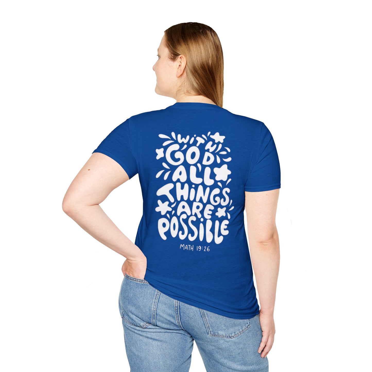 " With God all things are possible "- Women's T-Shirt