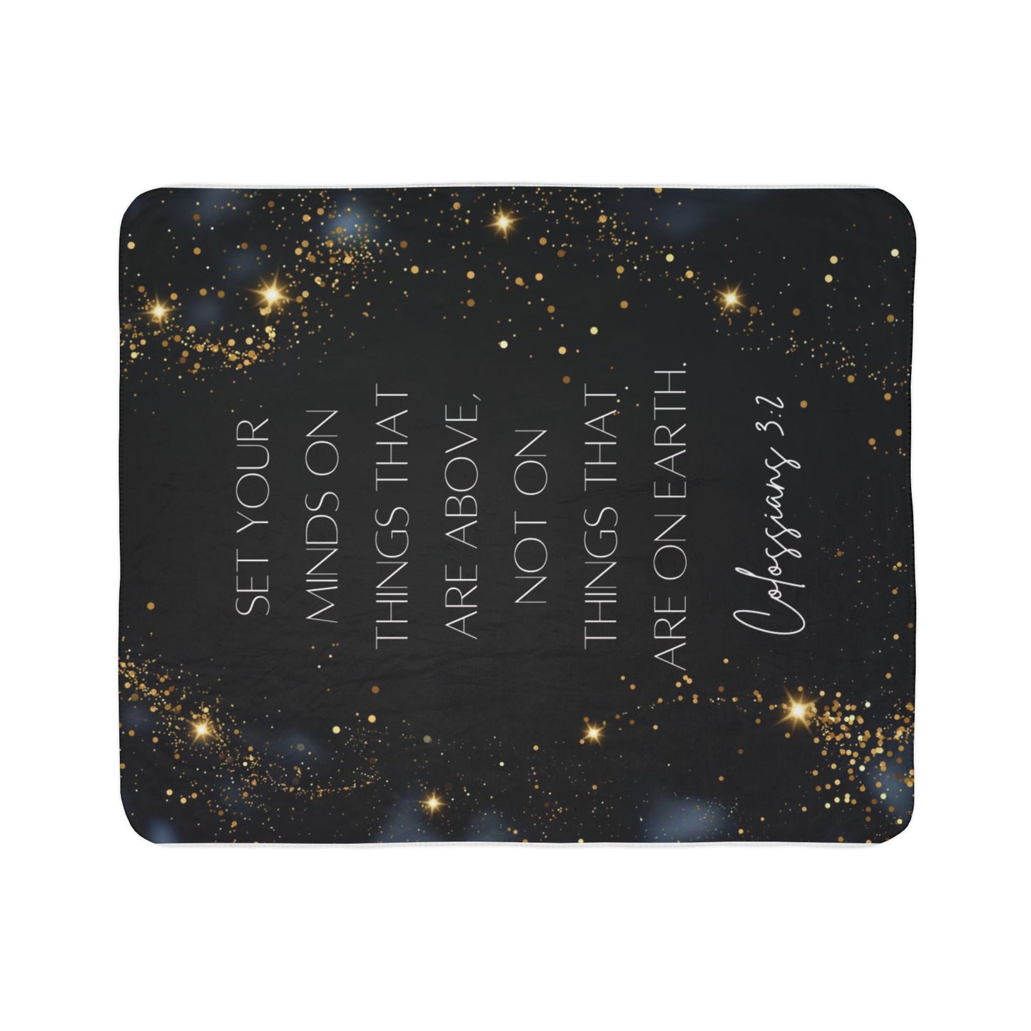 Colossians 3:2- Fleece Blanket