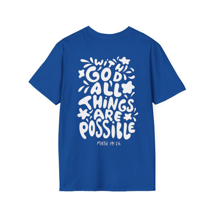 " With God all things are possible "- Women's T-Shirt