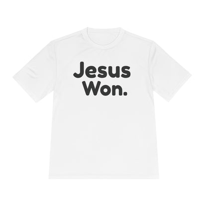 " Jesus Won." Christian Men's Sports Undershirt