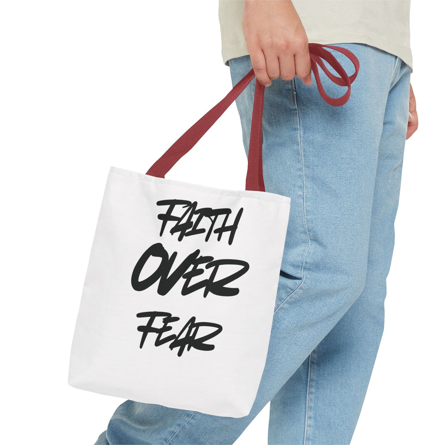 "Faith over fear" Tote bag