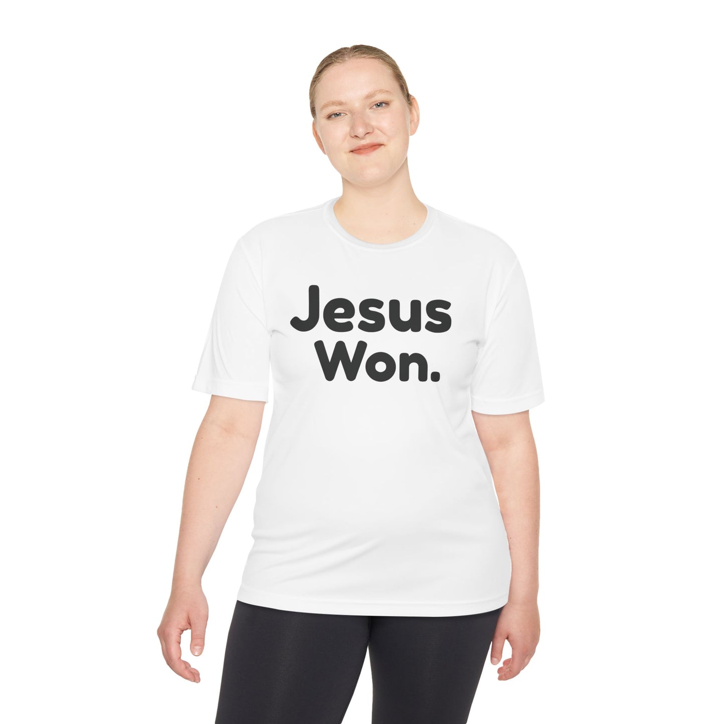 " Jesus Won." Christian Men's Sports Undershirt
