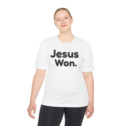 " Jesus Won." Christian Men's Sports Undershirt