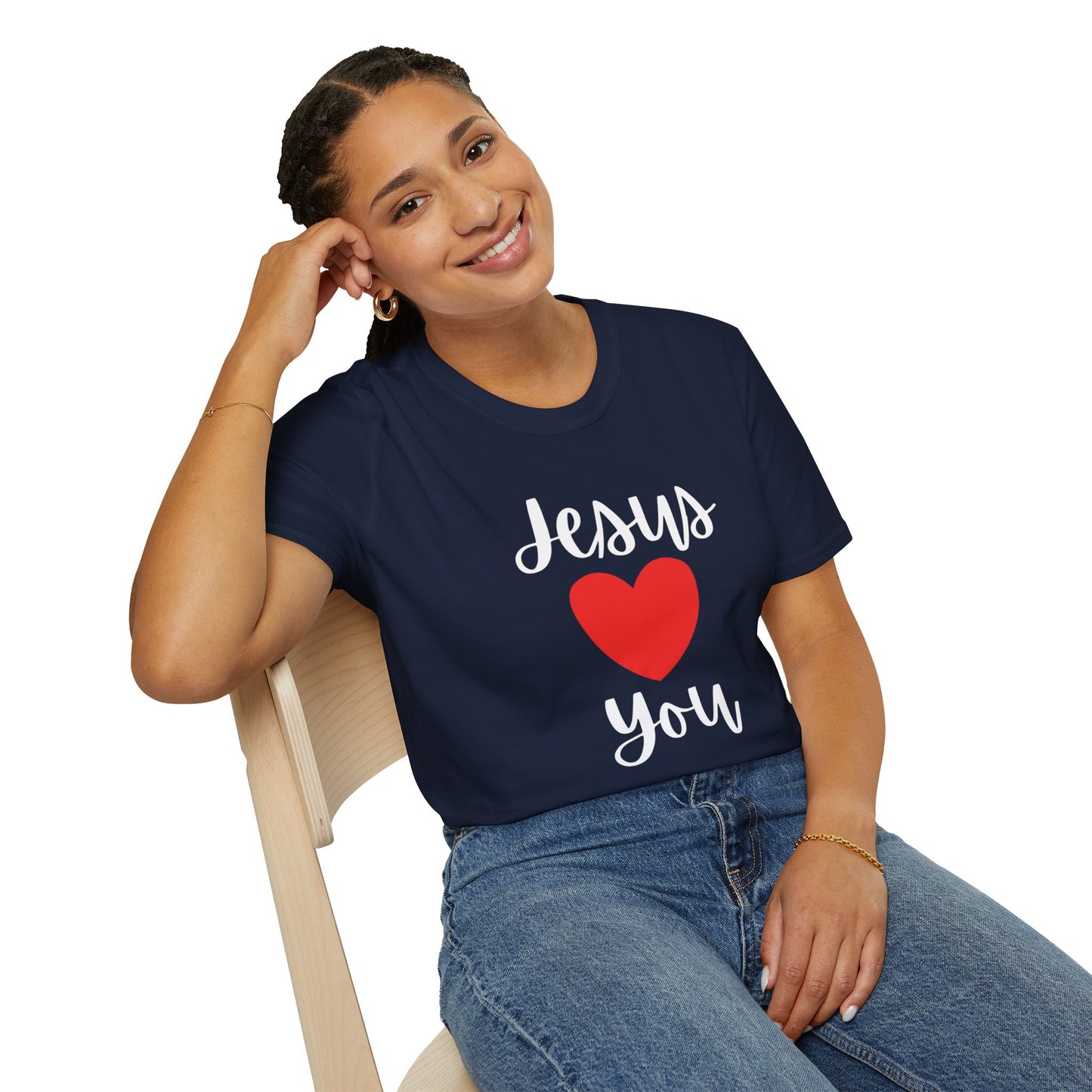 " Jesus Loves You "- Girl's T- Shirt