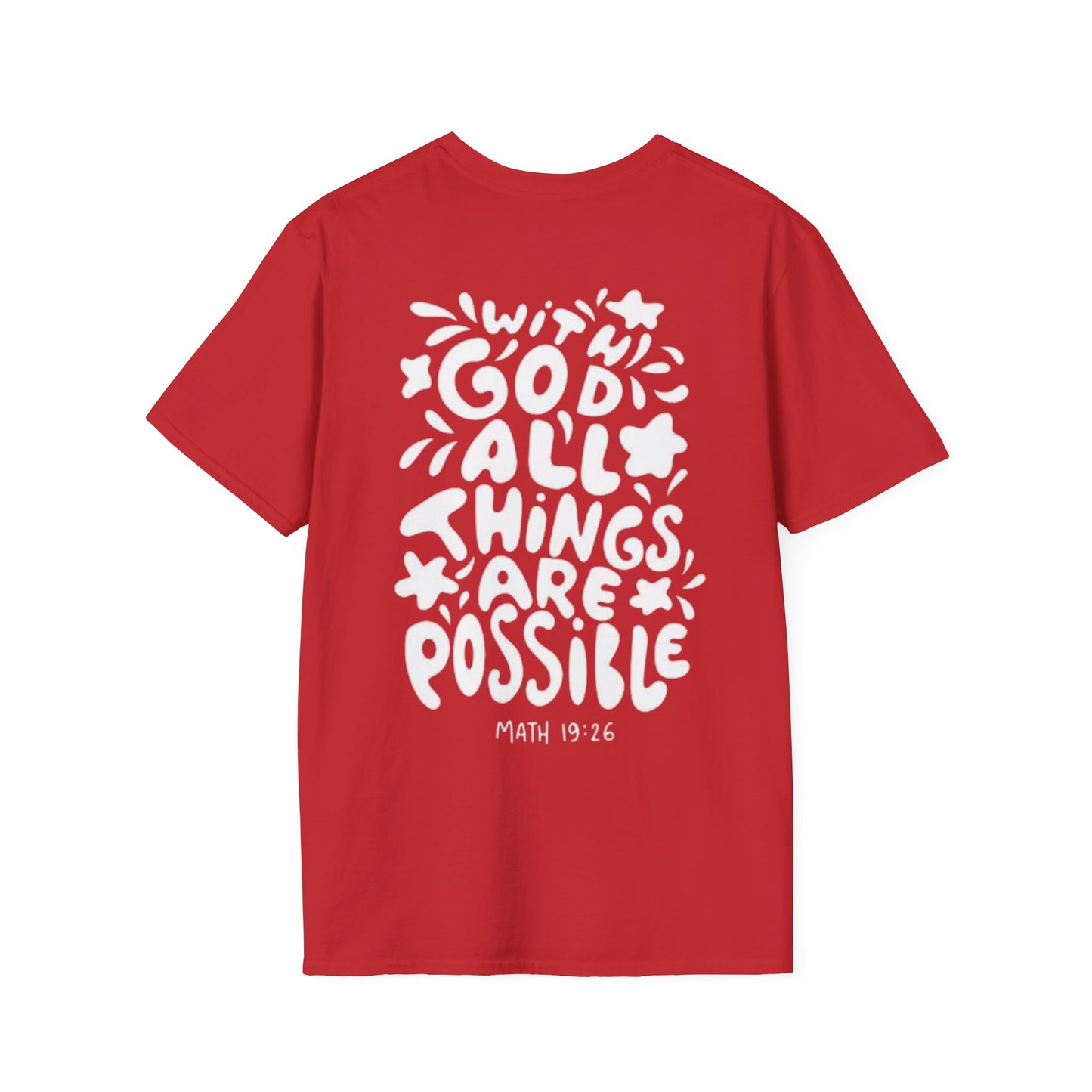" With God all things are possible "- Women's T-Shirt