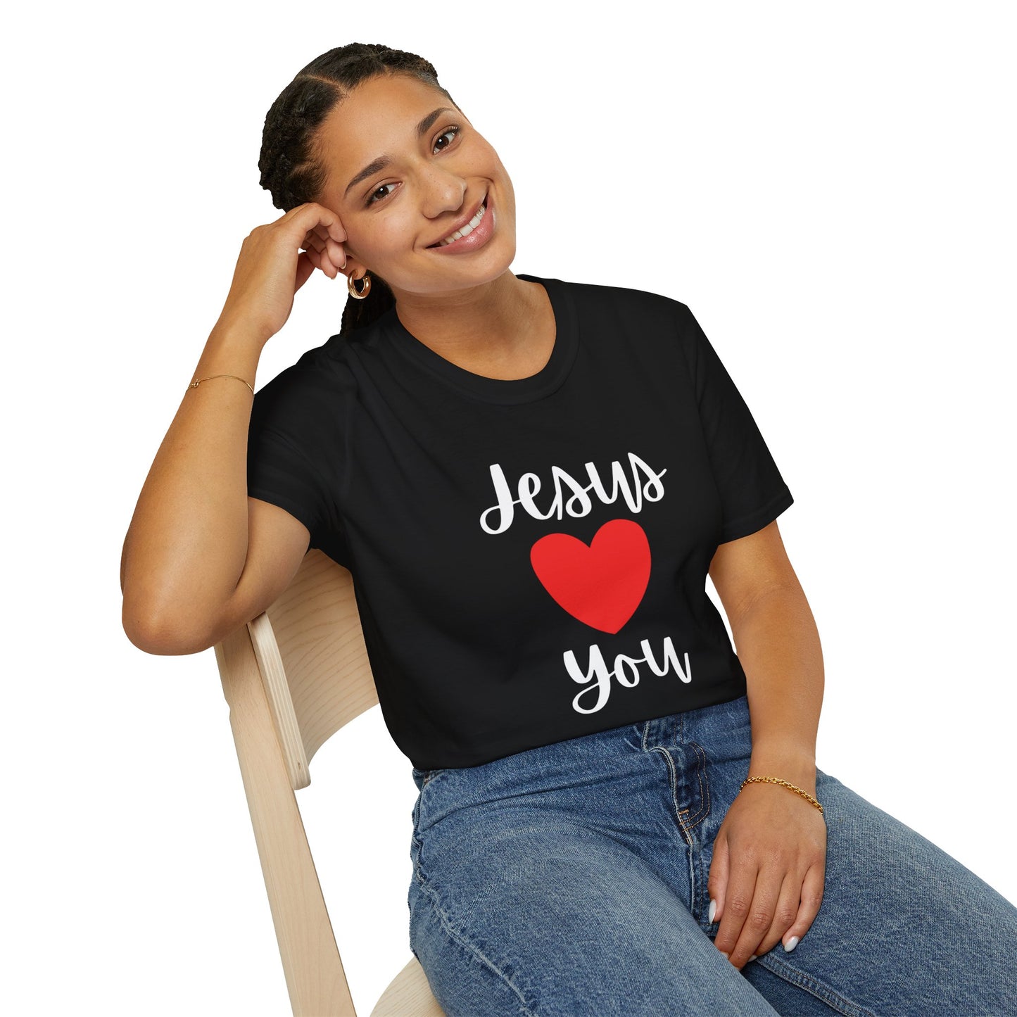 " Jesus Loves You "- Girl's T- Shirt