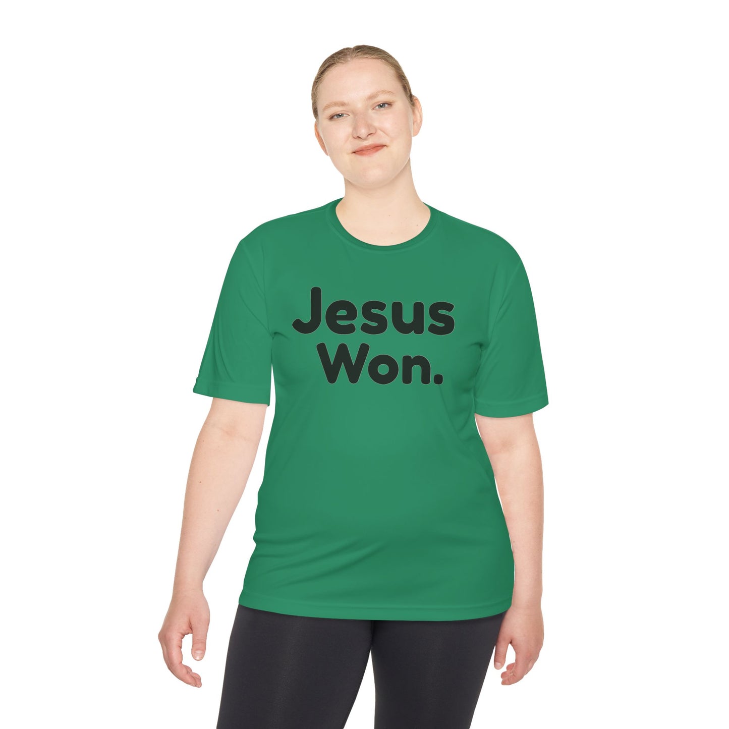 " Jesus Won." Christian Men's Sports Undershirt