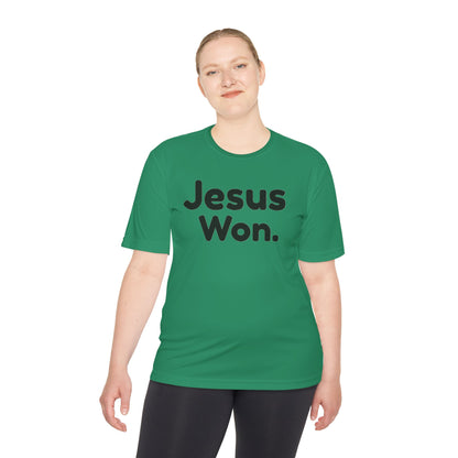 " Jesus Won." Christian Men's Sports Undershirt