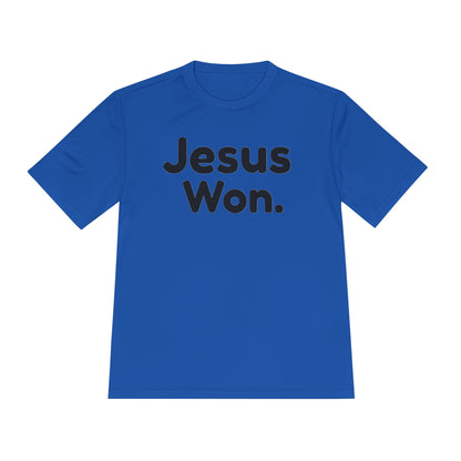 " Jesus Won." Christian Men's Sports Undershirt