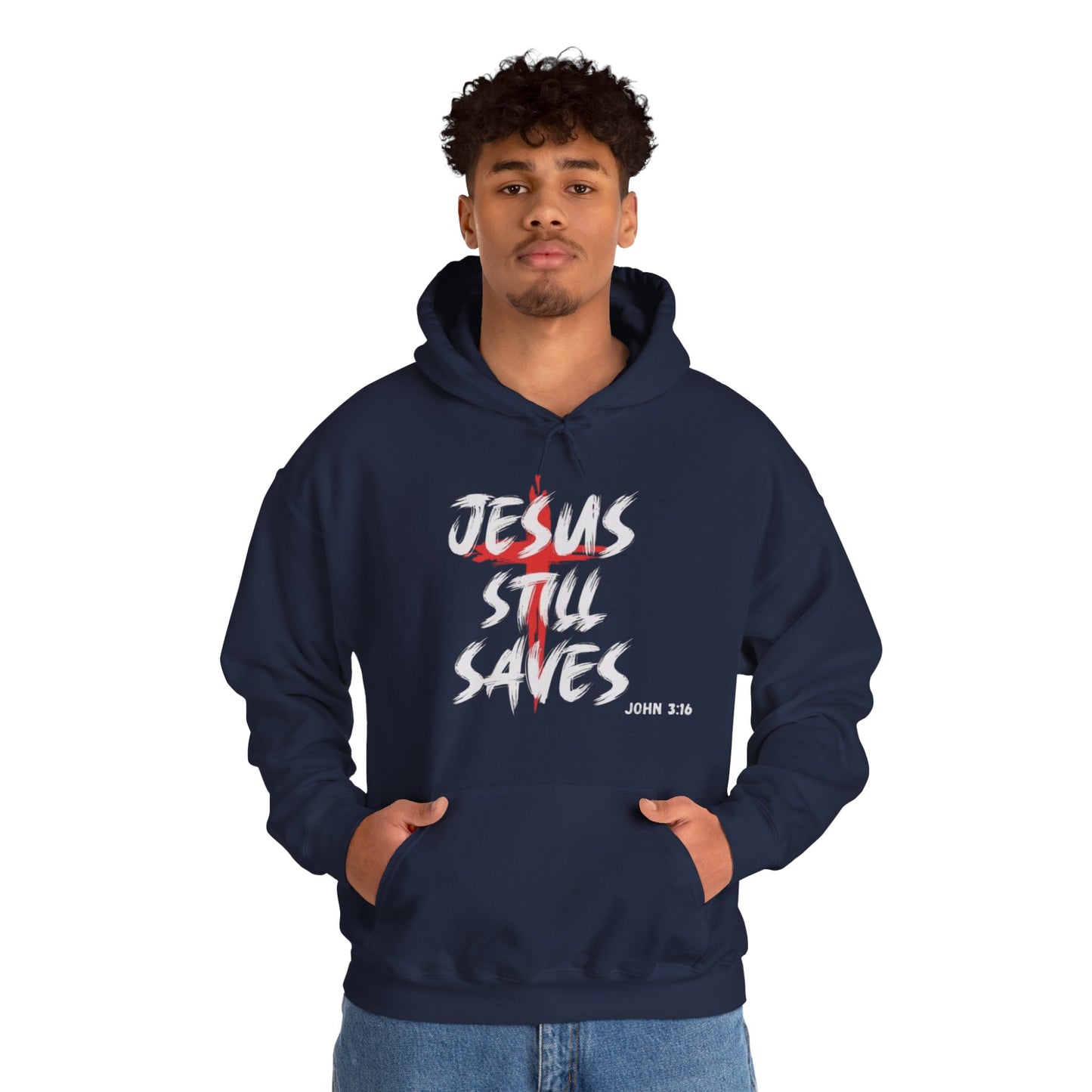 " Jesus Still Saves " Men's Hoodie