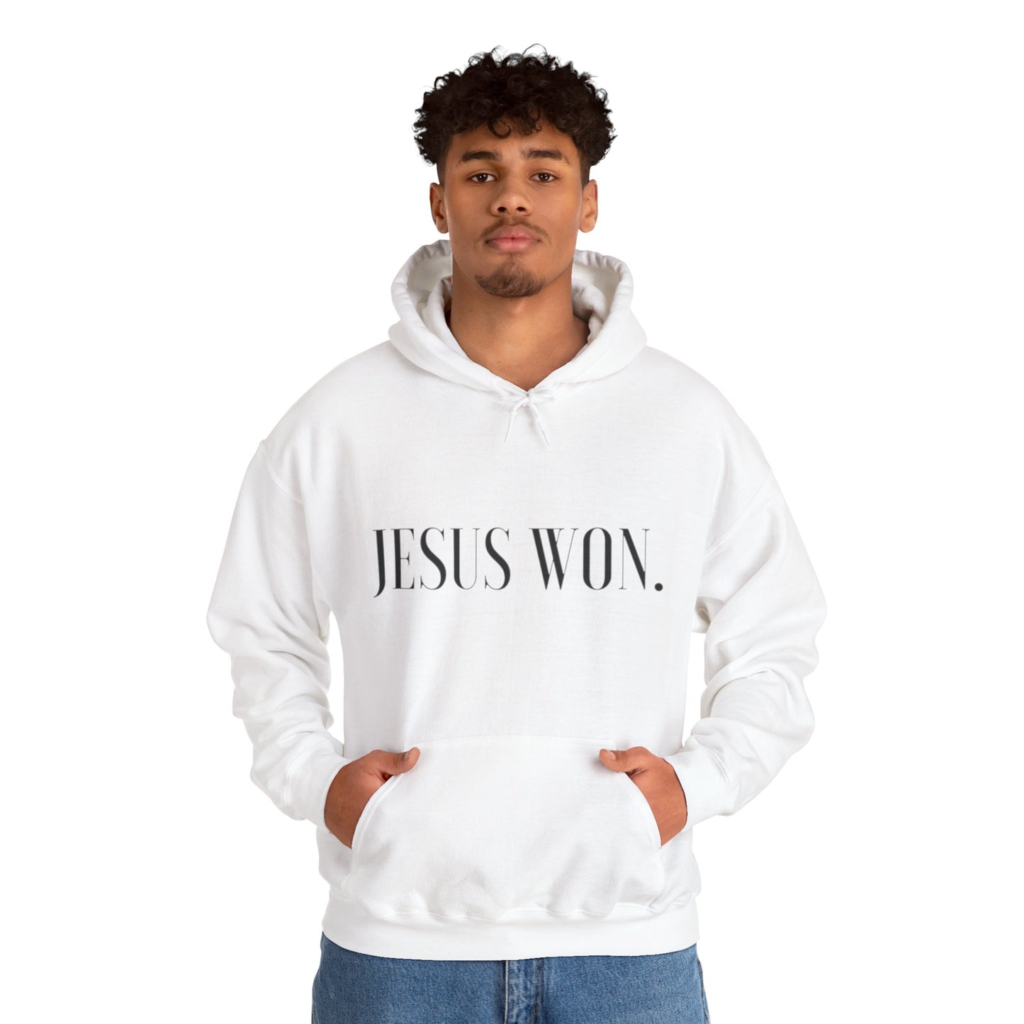 " Jesus won. "- Men's Hoodie