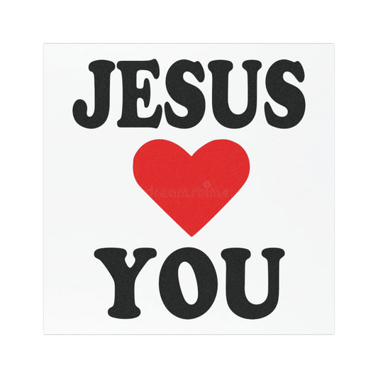 " Jesus Loves You "- Car magnet