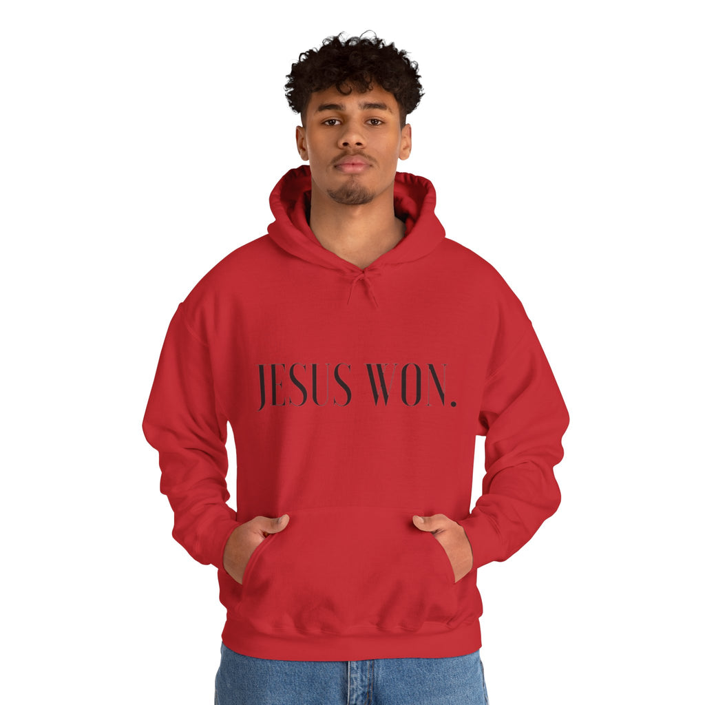 " Jesus won. "- Men's Hoodie