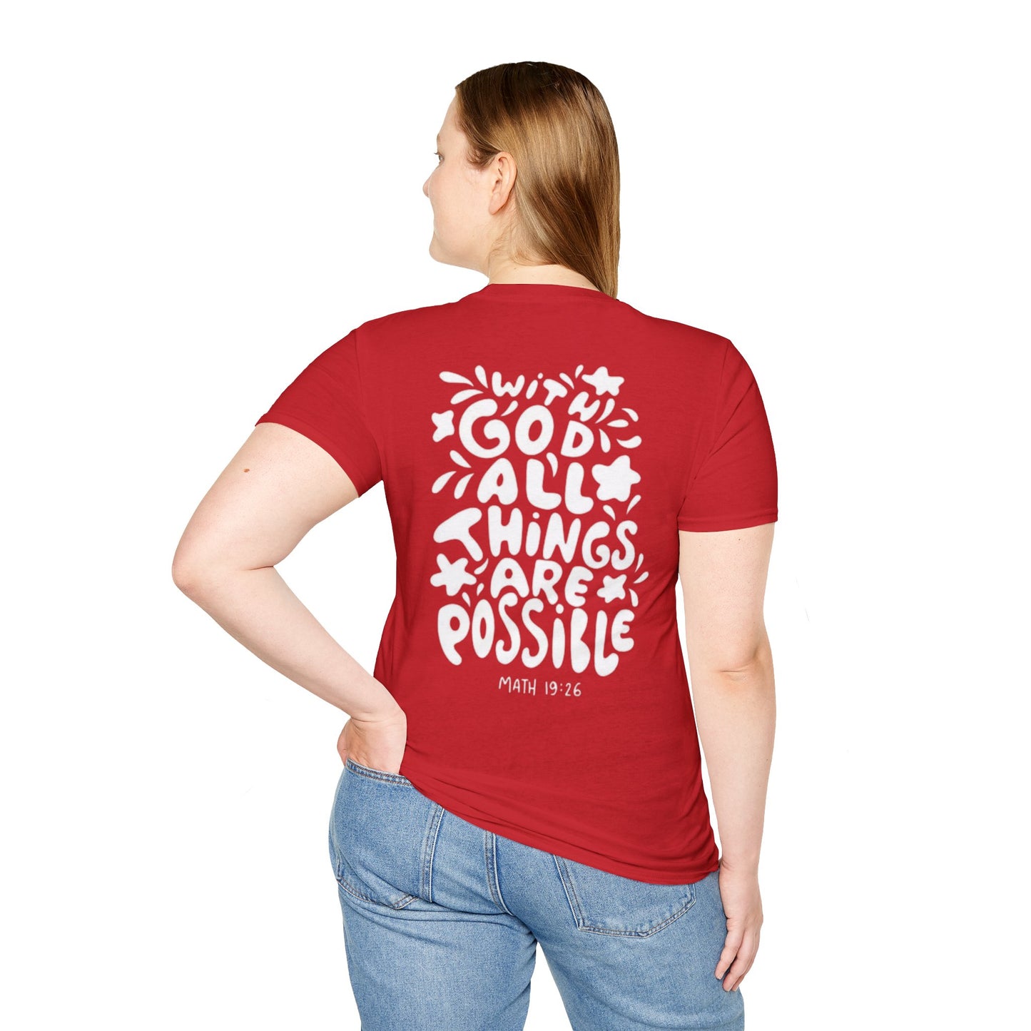 " With God all things are possible "- Women's T-Shirt