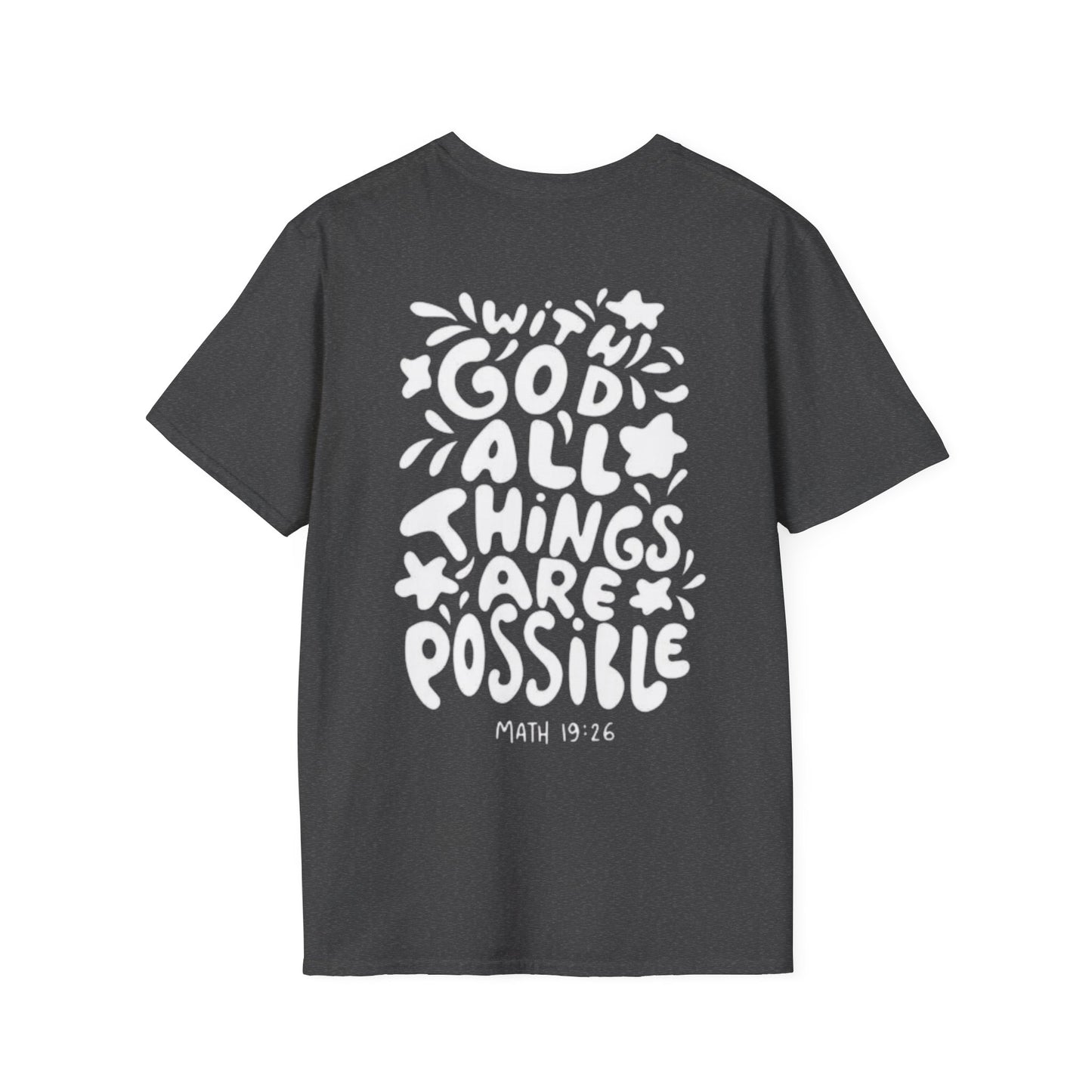 " With God all things are possible "- Women's T-Shirt