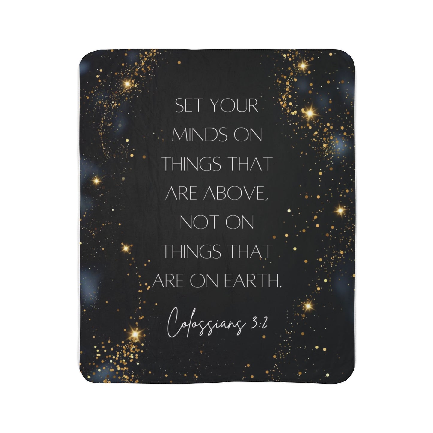 Colossians 3:2- Fleece Blanket